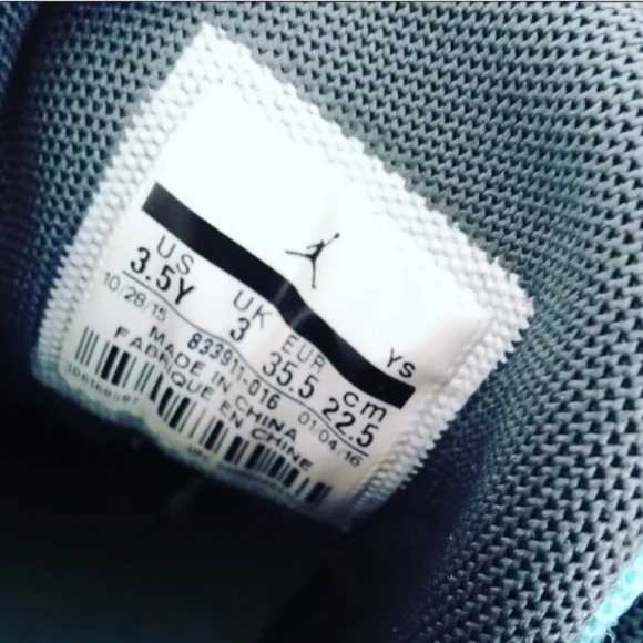 Nike Air Jordan Shoes CP3 IX 9 AE GS 3.5Y Womens sz 5 platinum turquoise 833911- - Picture 6 of 6